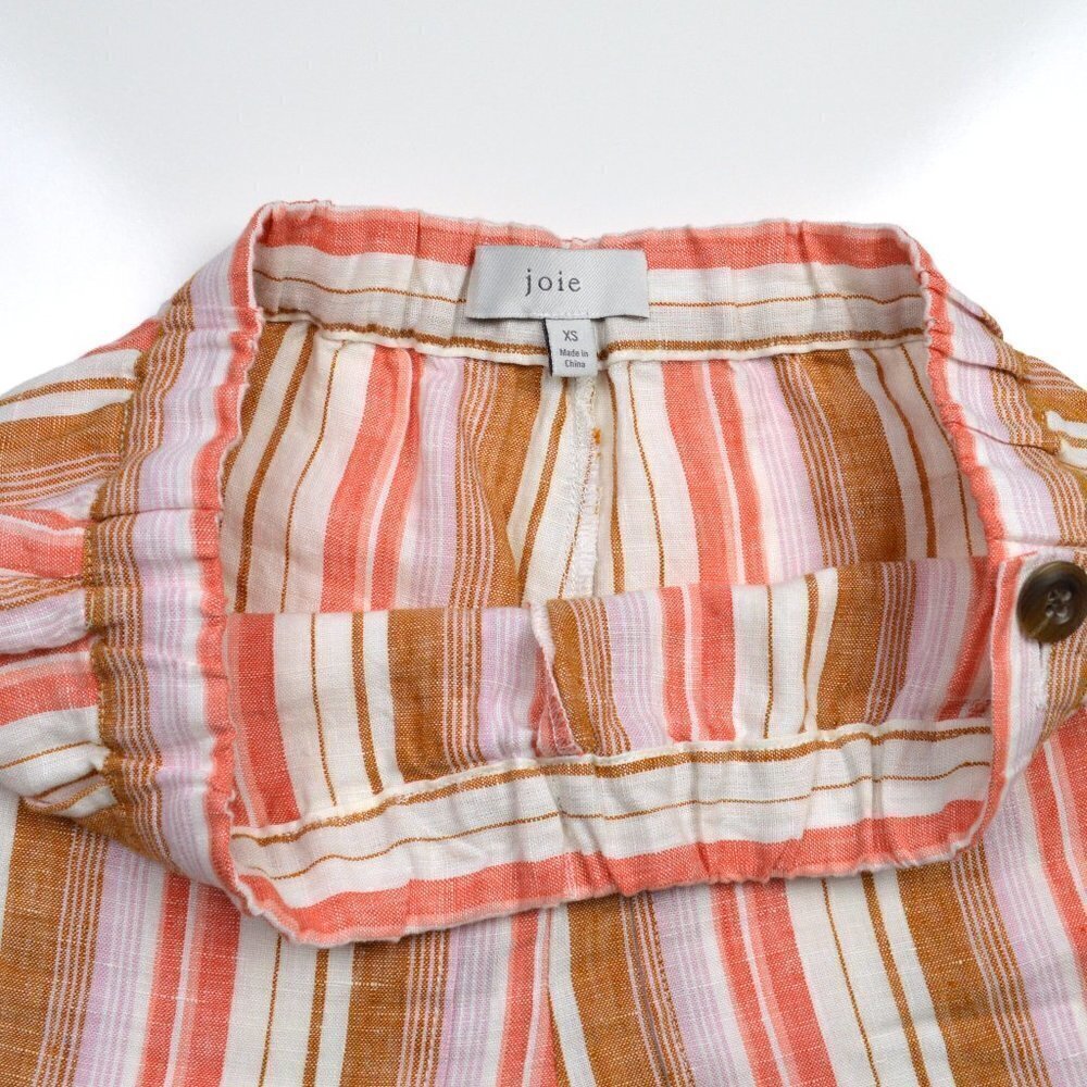 Joie Diradine Stripe Linen Shorts XS - Picture 3 of 6